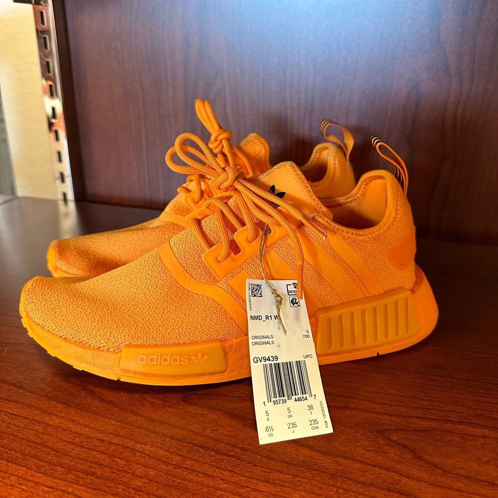 Orange Adidas NMD Size 6 1/2